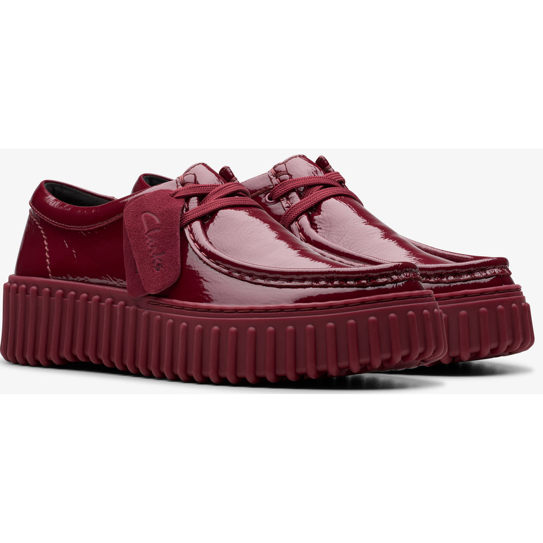 Clarks Torhill Bee Burgundy Patent