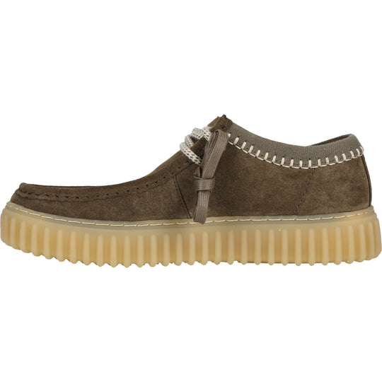 Clarks Torhill Lo G Olivengrøn Ruskind