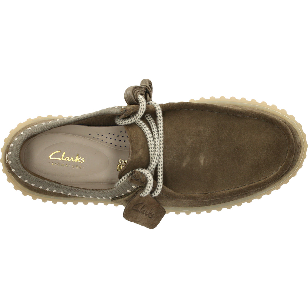 Clarks Torhill Lo G Olivengrøn Ruskind