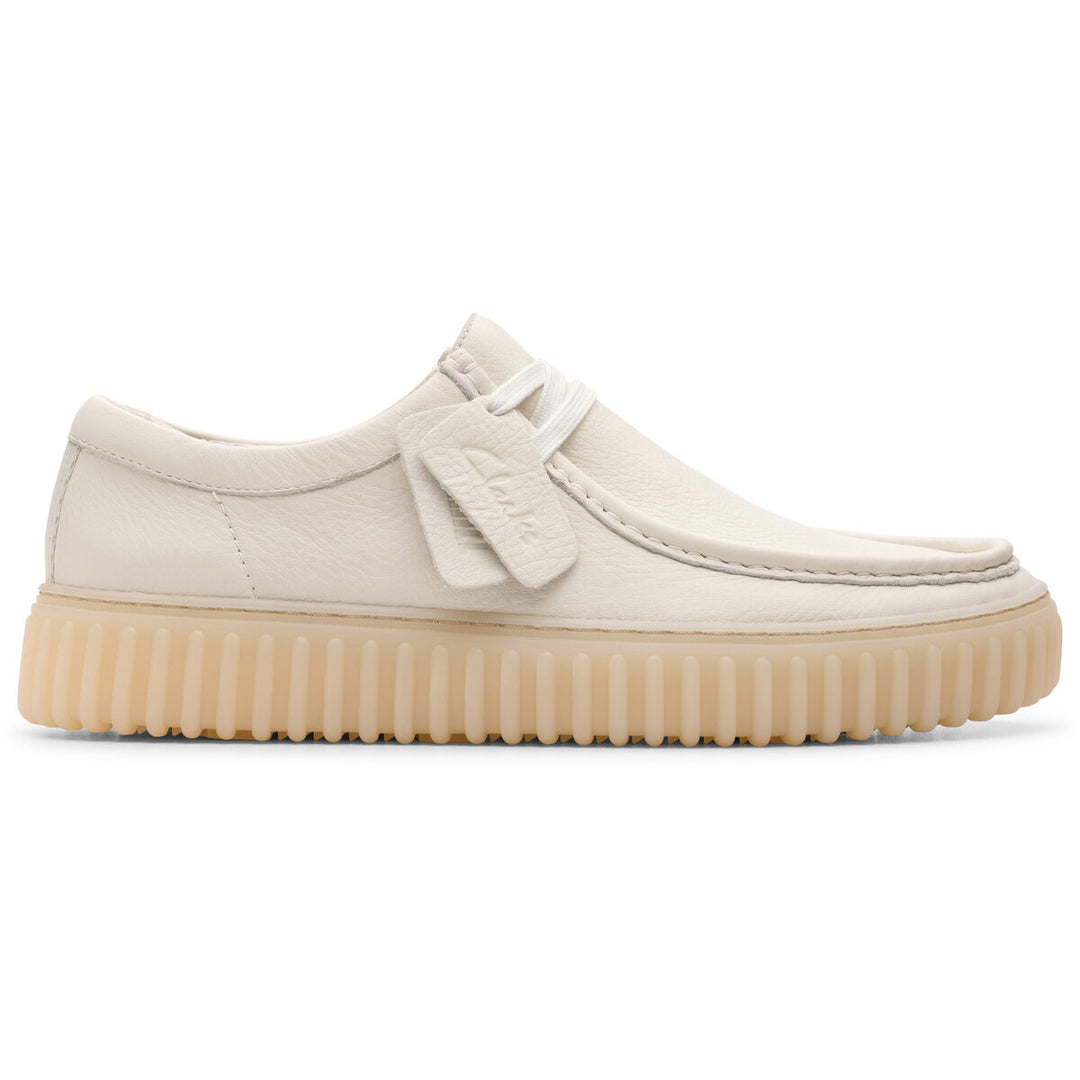 Clarks Torhill LO White Leather 