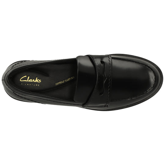 Clarks Straven Edge Sort Læder Dame