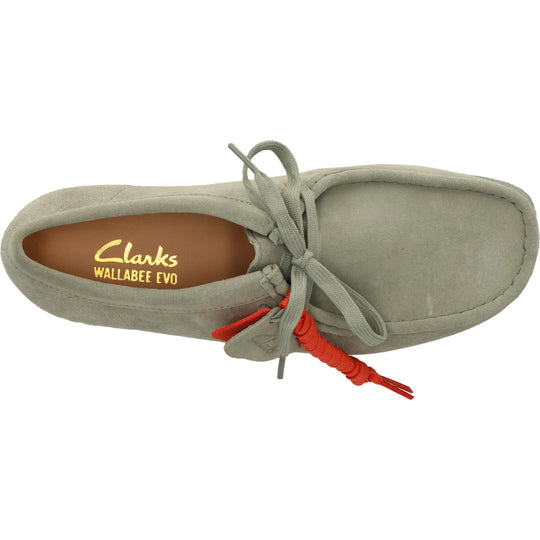 Clarks WallabeeEVOSh Lysegrøn Ruskind