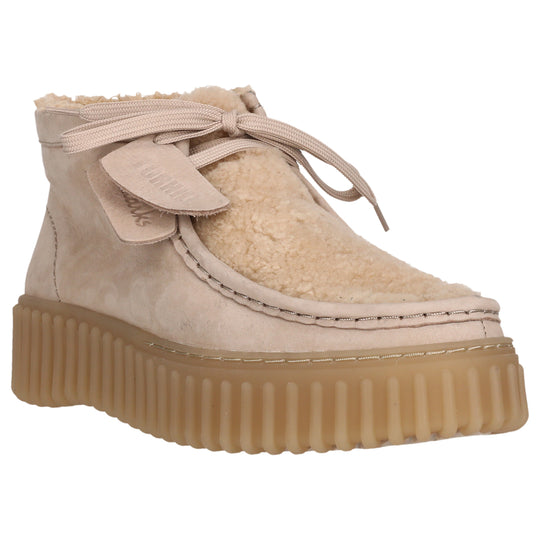 Clarks Torhill Moss D Sandfarvet læder