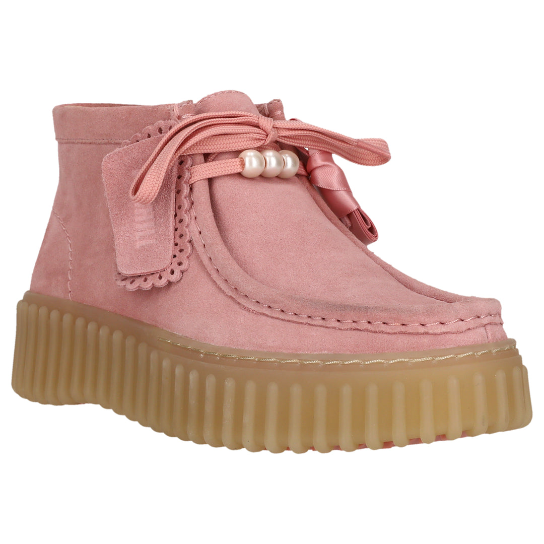 Clarks Torhill Moss D Lyserød Ruskind