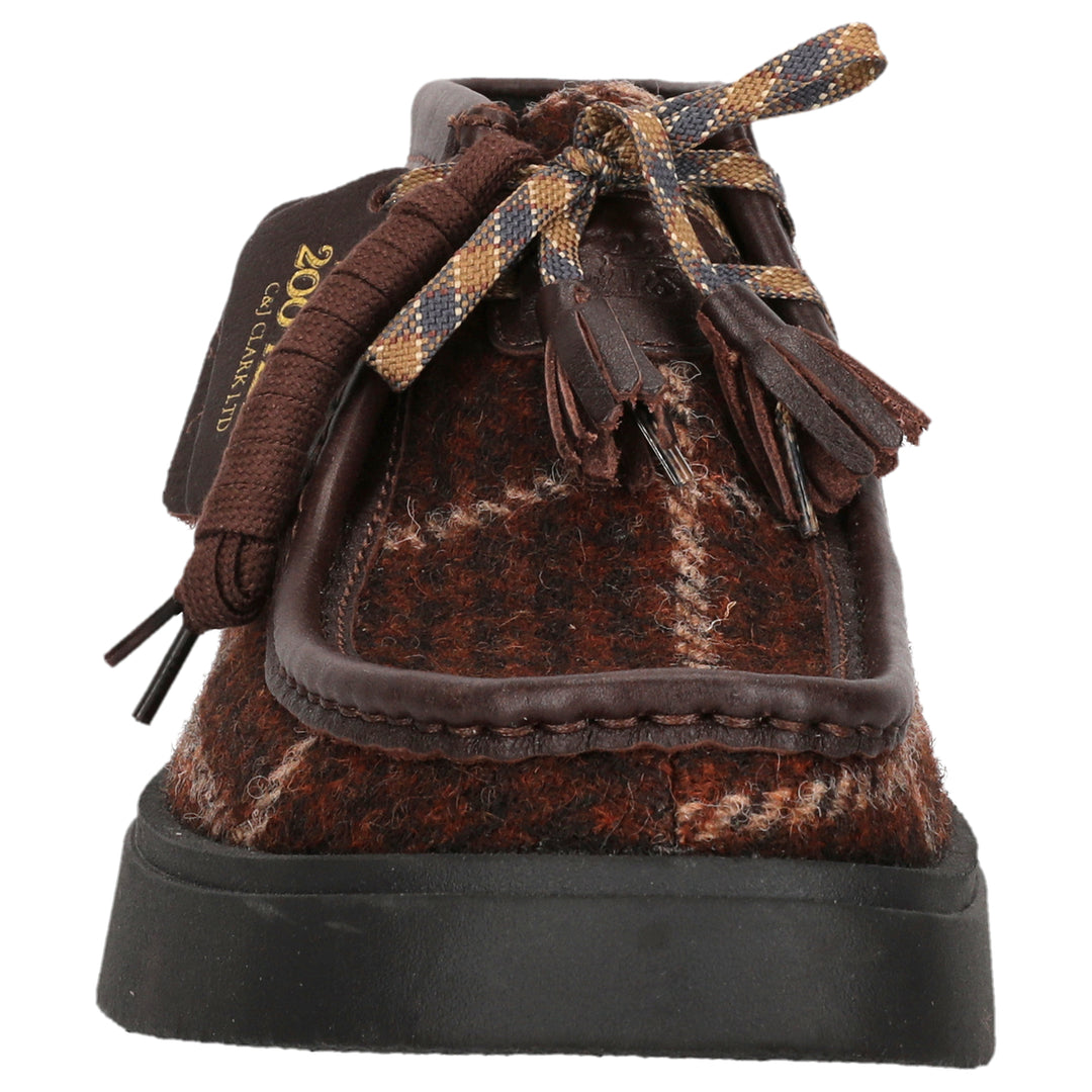 Clarks Torview Hi G Harris Tweed Burgundy Combi