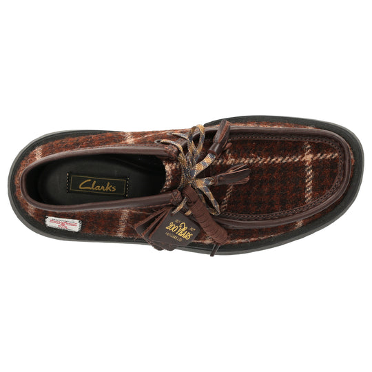 Clarks Torview Hi G Harris Tweed Burgundy Combi