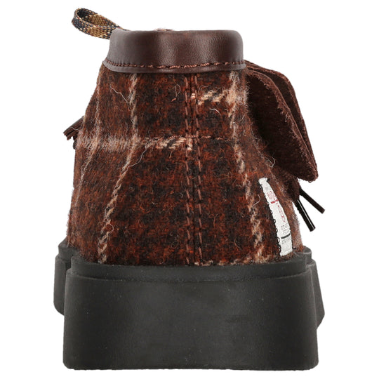 Clarks Torview Hi G Harris Tweed Burgundy Combi