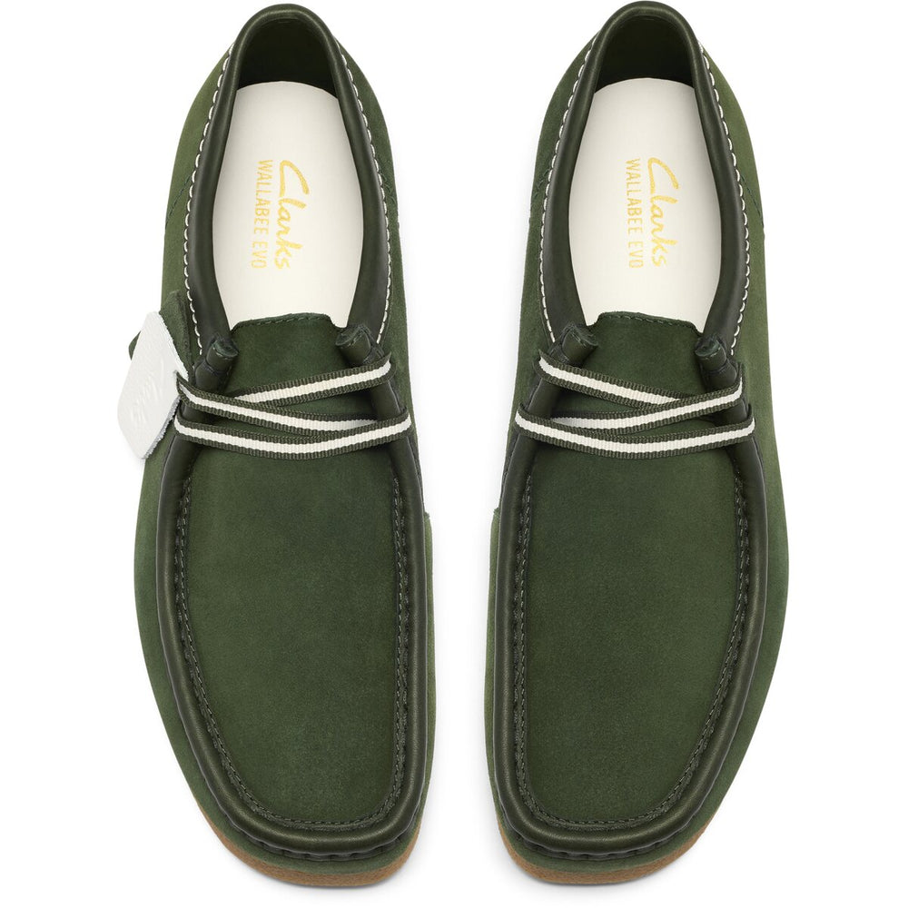 Clarks WallabeeEVO Grøn Ruskind