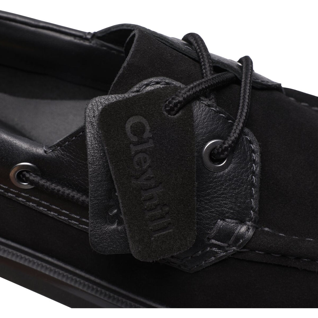 Clarks Cleyhill Sort Ruskind Båd Sko