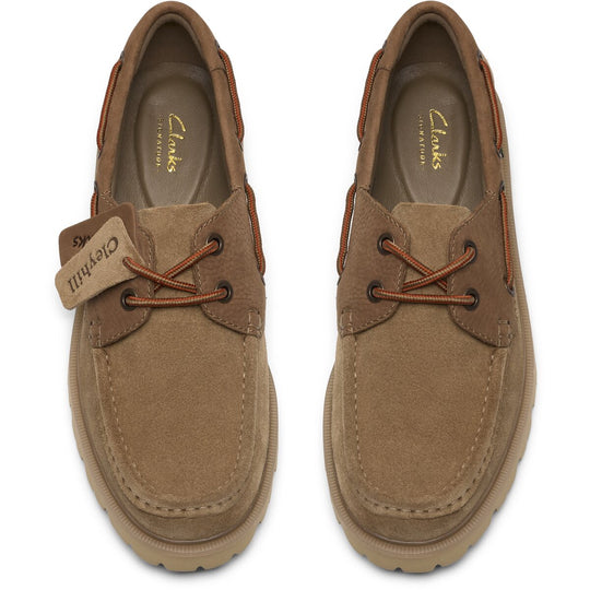 Clarks Cleyhill Sand Ruskind Båd Sko