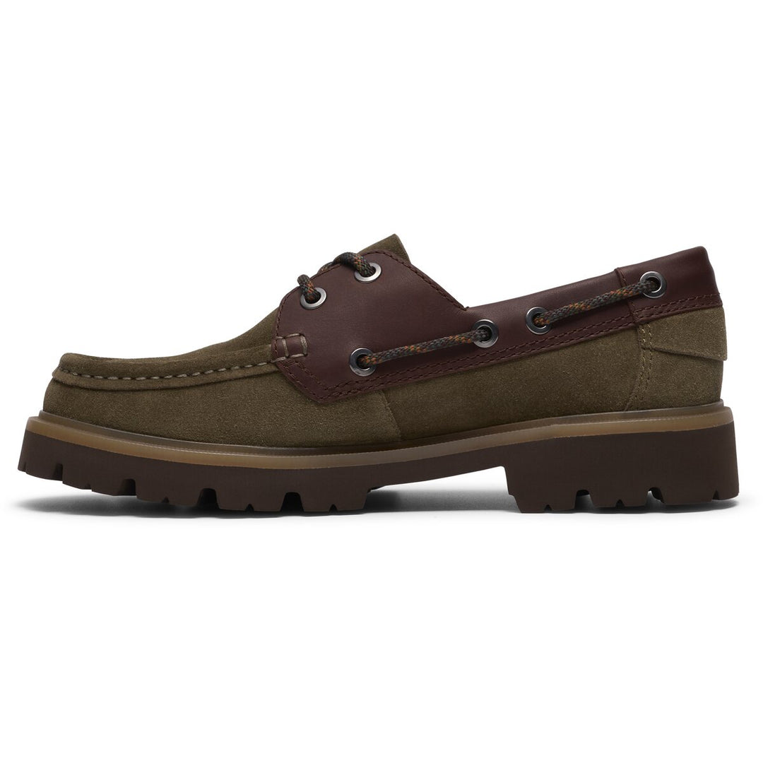 Clarks Cleyhill Olivengrøn Ruskind Båd Sko