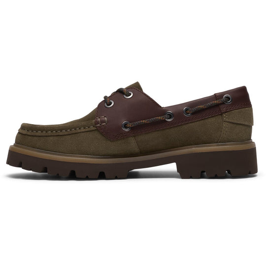 Clarks Cleyhill Olivengrøn Ruskind Båd Sko