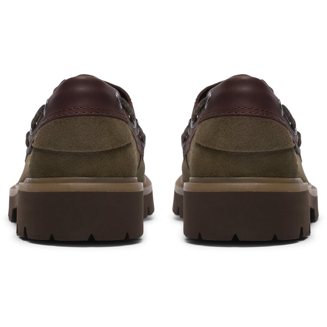 Clarks Cleyhill Olivengrøn Ruskind Båd Sko