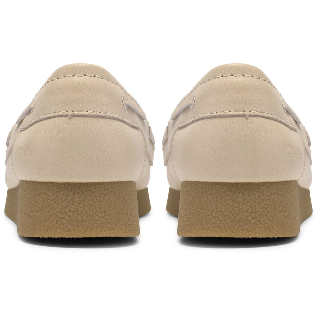 Clarks WallabeeEVOSea Cream Hvid Læder Dame