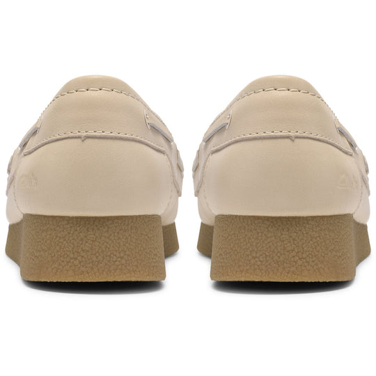 Clarks WallabeeEVOSea Cream Hvid Læder Dame