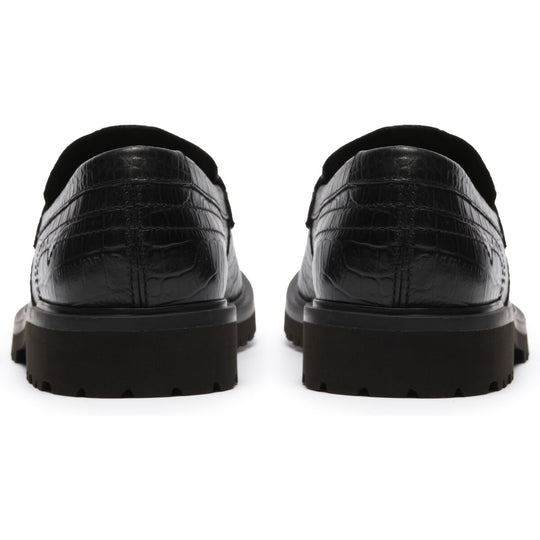 Clarks Berwick Lo Sort Krokodille Læder