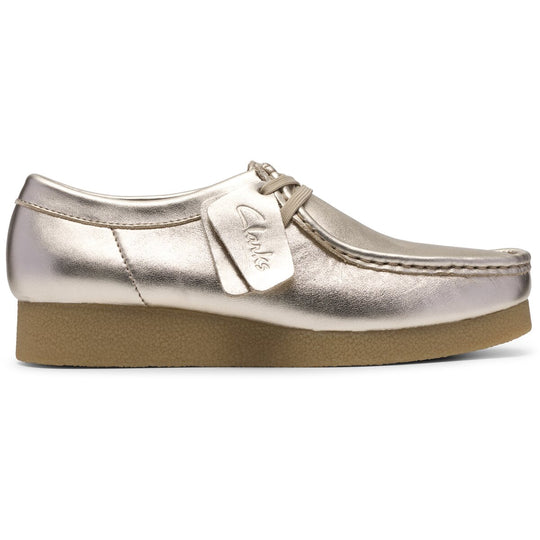 Clarks WallabeeEVOsh D Guld Læder