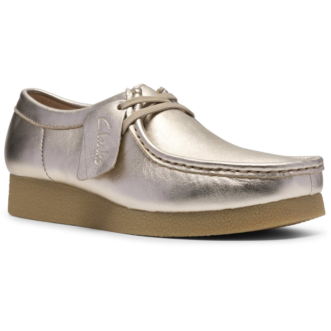 Clarks WallabeeEVOsh D Guld Læder