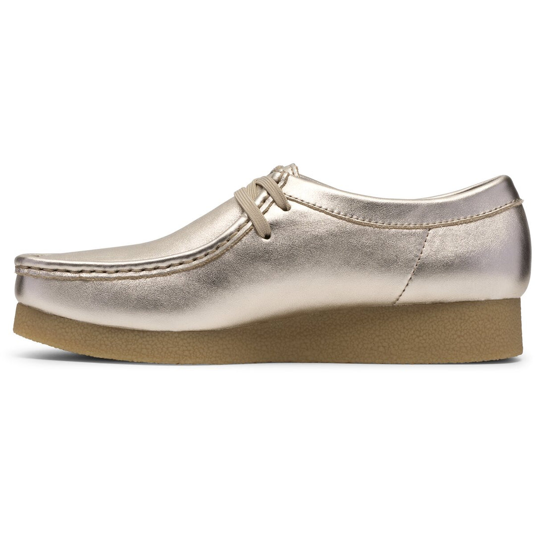 Clarks WallabeeEVOsh D Guld Læder