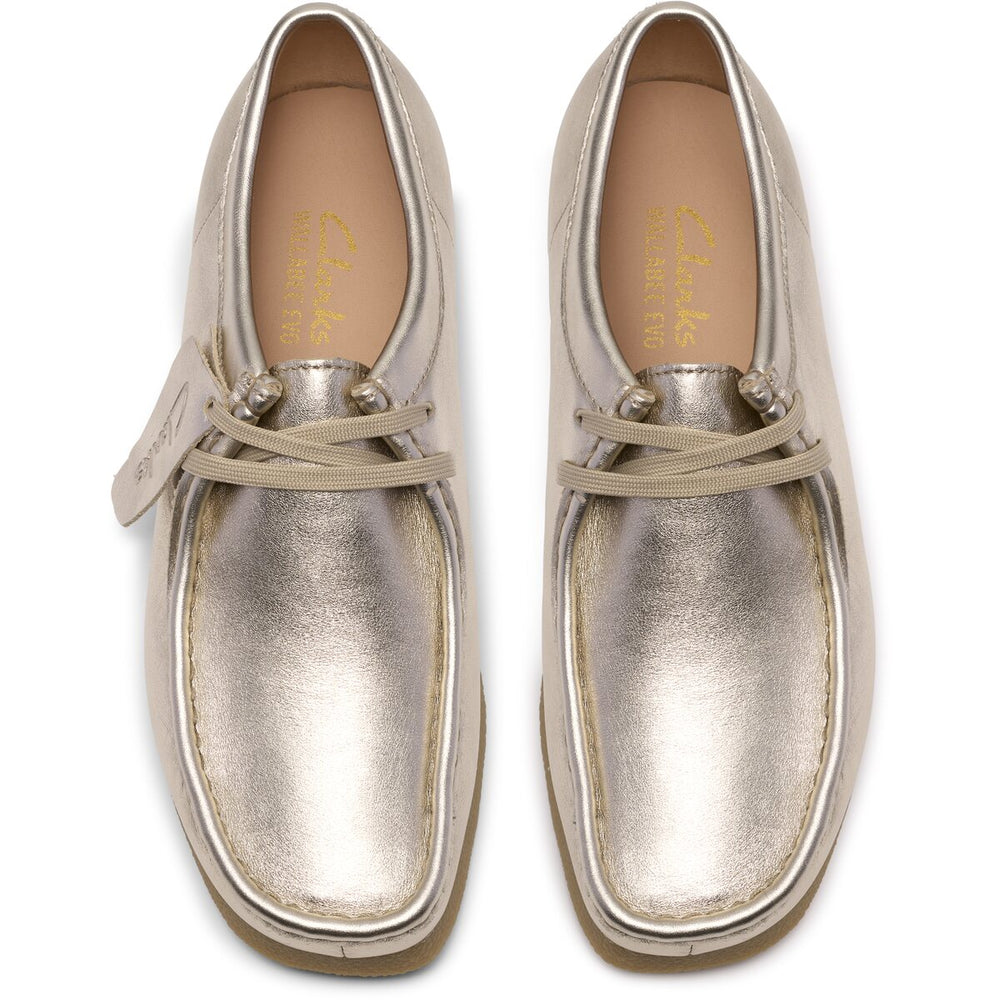 Clarks WallabeeEVOsh D Guld Læder