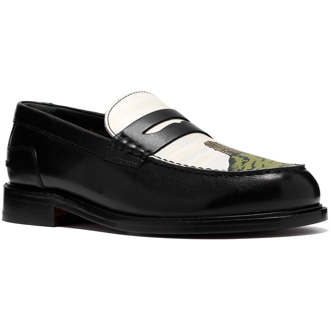 Clarks Craftjames Lo Tower Sort Læder Loafer