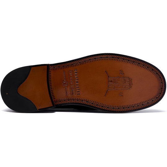 Clarks Craftjames Lo Tower Sort Læder Loafer