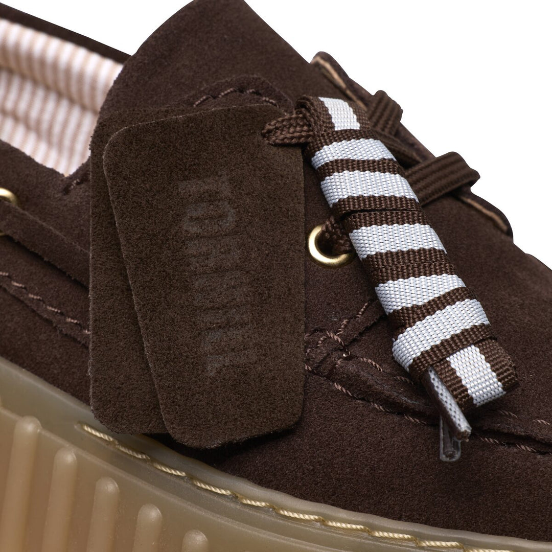 Clarks Torhill Boat Mørkebrun Ruskind Dame