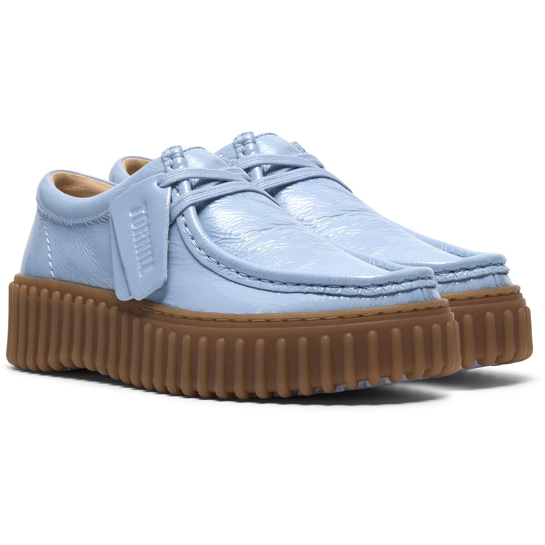 Clarks Torhill Bee LyseBlå Print Patent