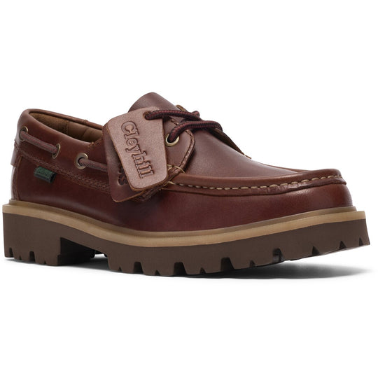 Clarks Cleyhill Boat Mørkebrun Læder Dame