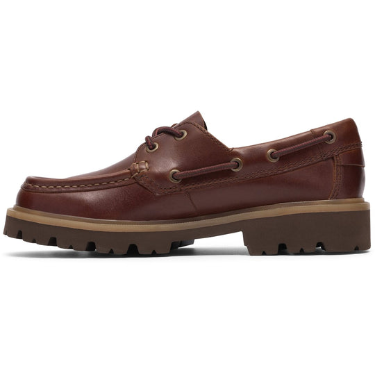 Clarks Cleyhill Boat Mørkebrun Læder Dame