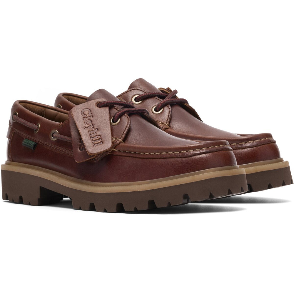 Clarks Cleyhill Boat D. Mørkebrun Læder Dame