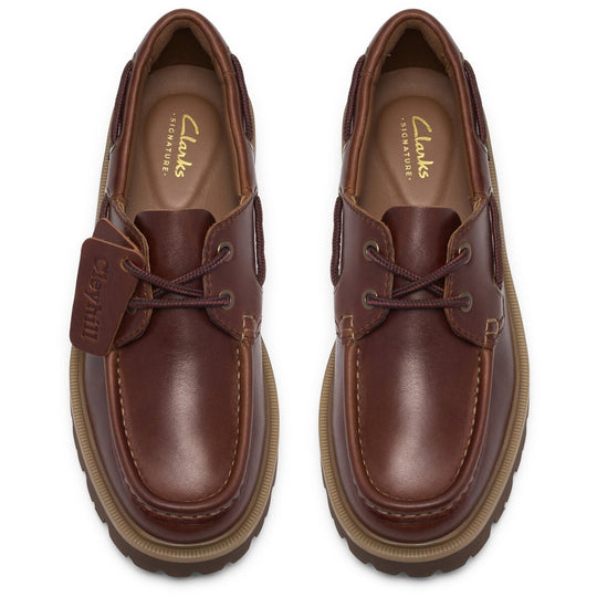 Clarks Cleyhill Boat Mørkebrun Læder Dame