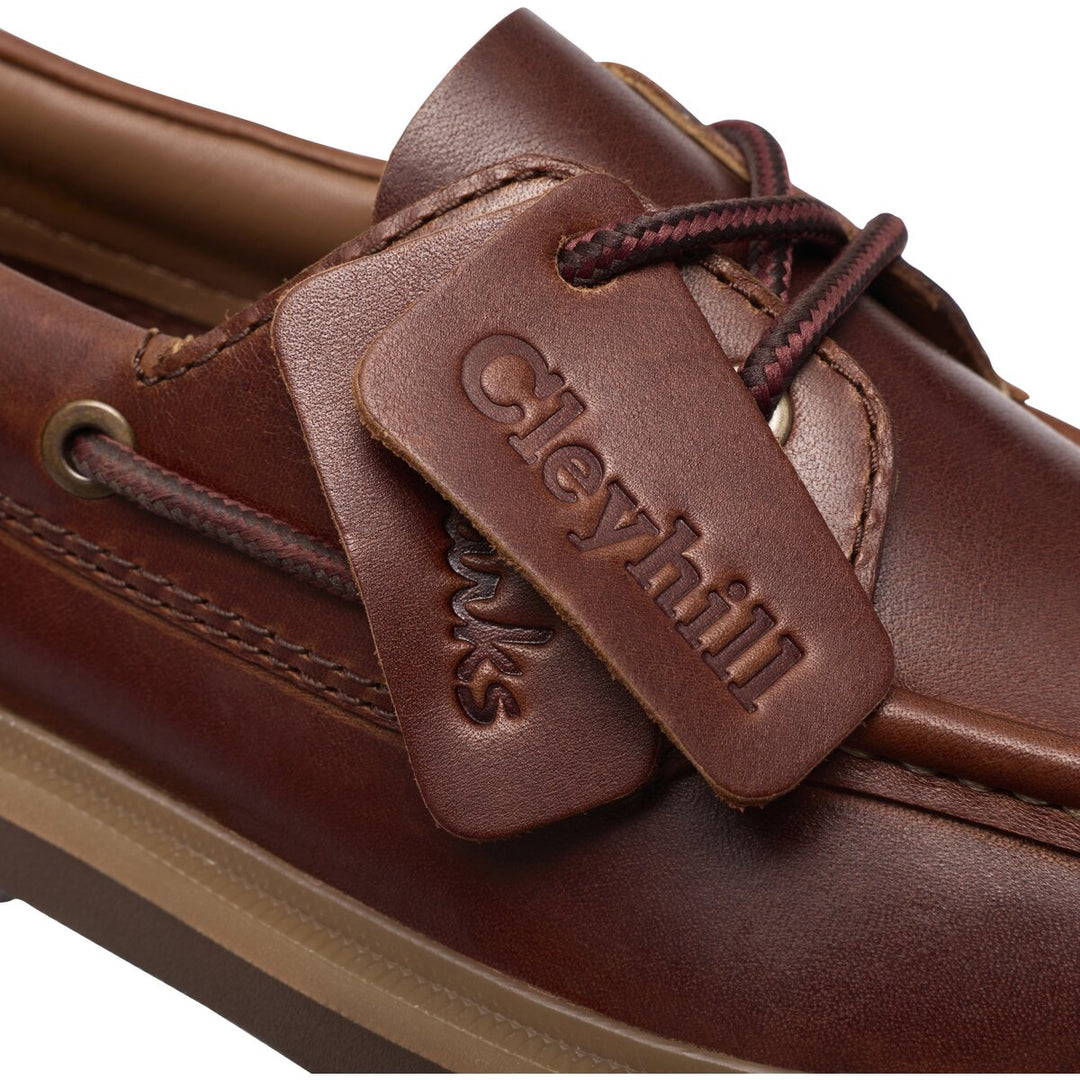 Clarks Cleyhill Boat Mørkebrun Læder Dame