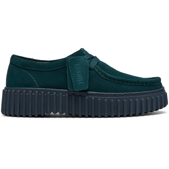 Clarks Torhill Bee Mørkegrøn Ruskind