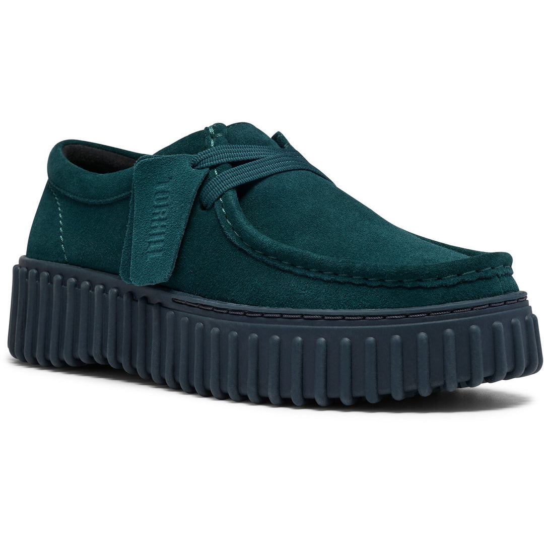 Clarks Torhill Bee Mørkegrøn Ruskind