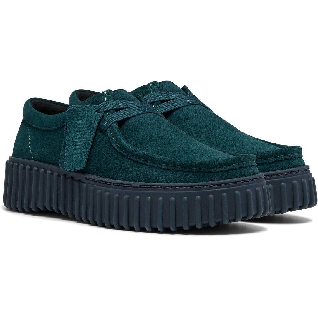 Clarks Torhill Bee Mørkegrøn Ruskind