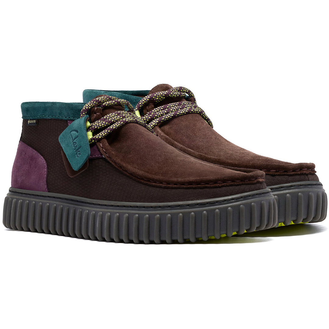 Clarks Torhill Hi Goretex Brun Combi