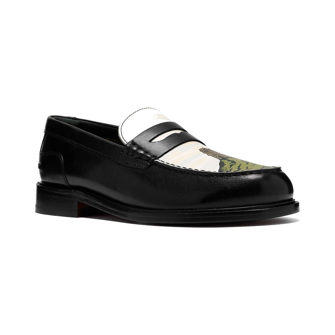Clarks Craftjames Lo Tower Sort Læder Loafer