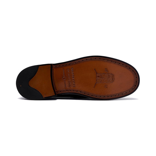 Clarks Craftjames Lo Tower Sort Læder Loafer