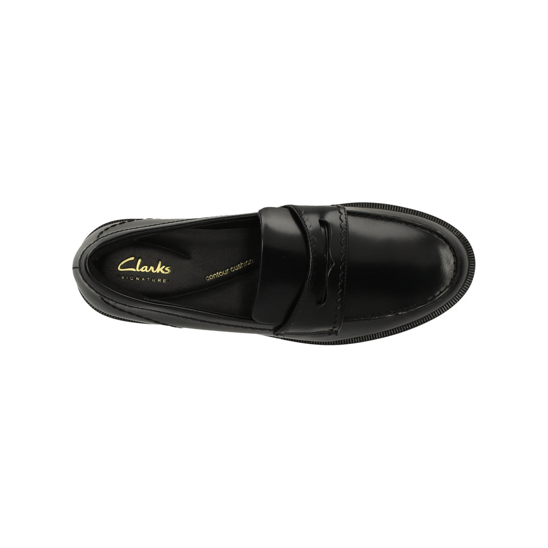 Clarks Straven Edge Sort Læder Dame