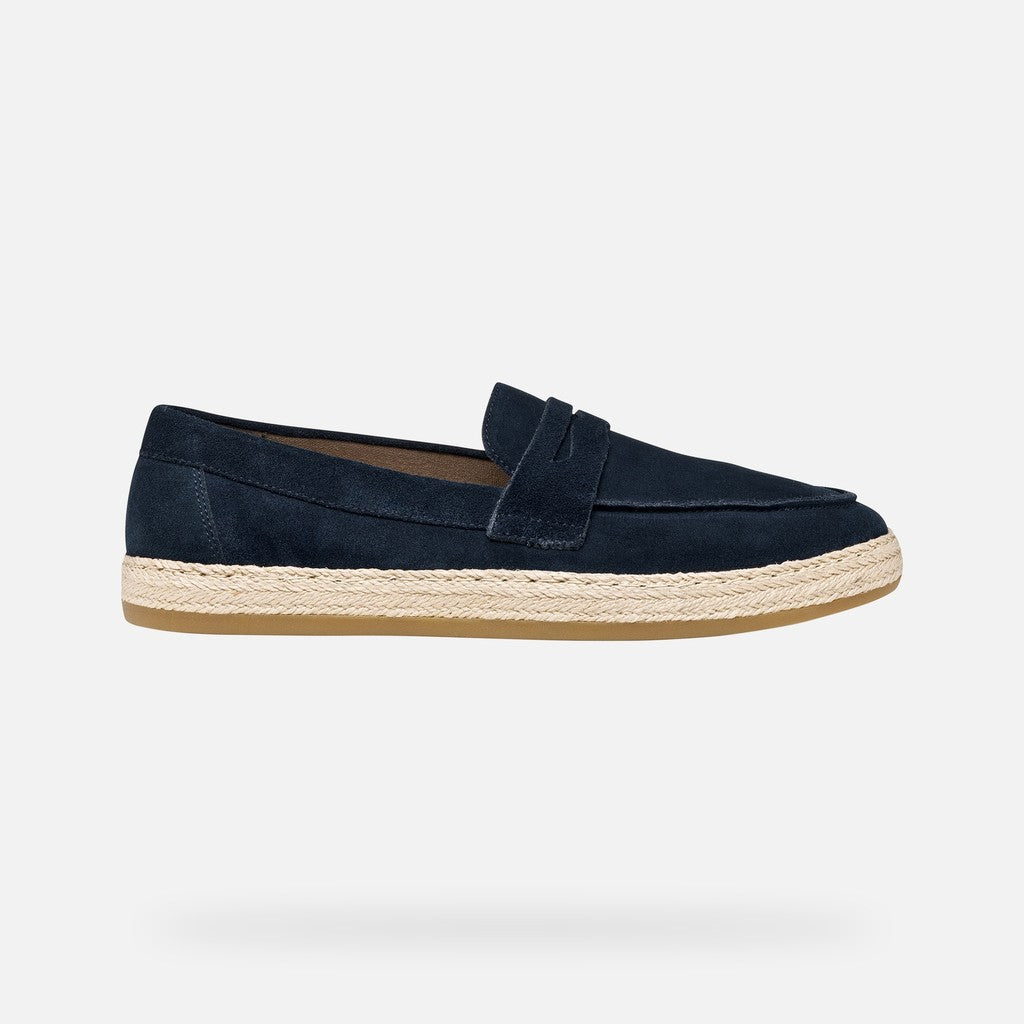Geox Pantelleria Man Mørkeblå Ruskinds Loafer