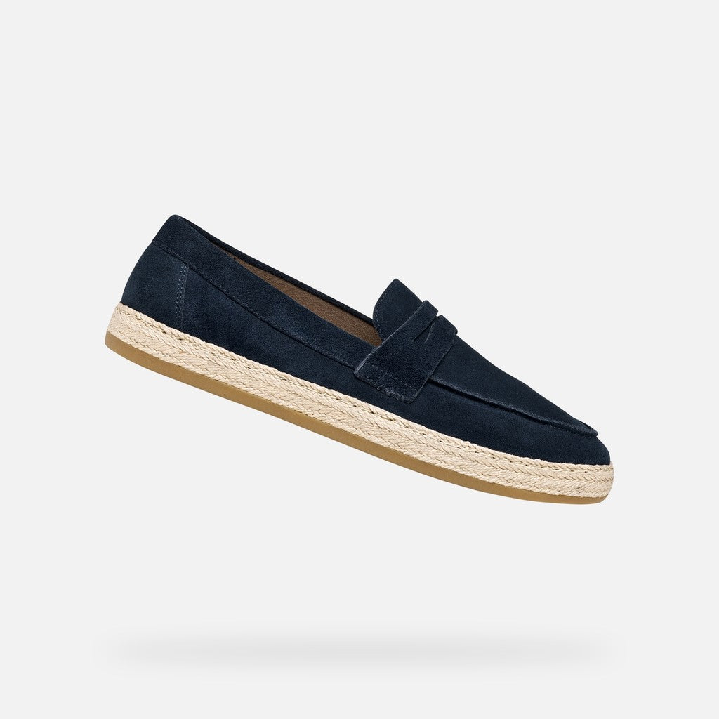 Geox Pantelleria Man Mørkeblå Ruskinds Loafer