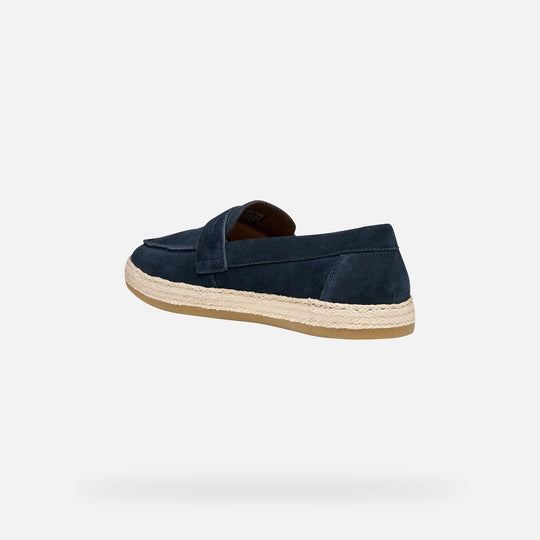 Geox Pantelleria Man Mørkeblå Ruskinds Loafer