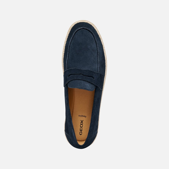 Geox Pantelleria Man Mørkeblå Ruskinds Loafer