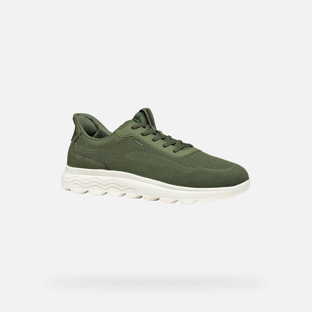 Geox Spherica Knitted Fast In System Grøn Sneaker