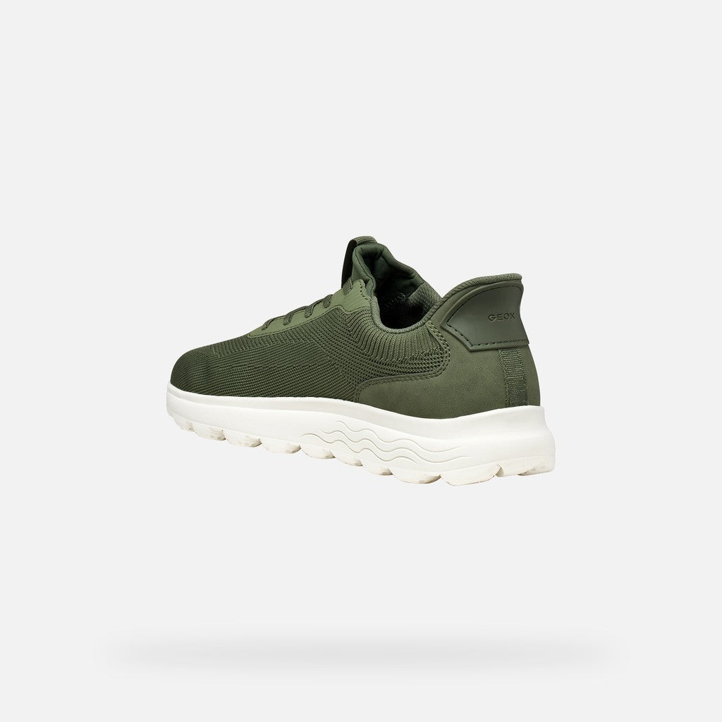 Geox Spherica Knitted Fast In System Grøn Sneaker