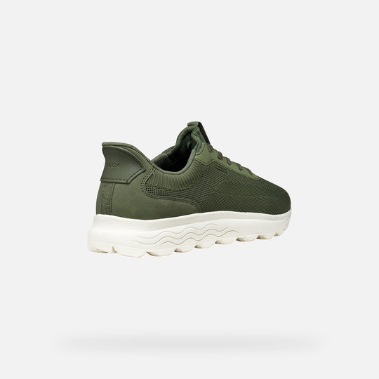 Geox Spherica Knitted Fast In System Grøn Sneaker