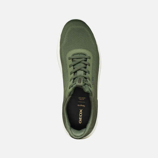 Geox Spherica Knitted Fast In System Grøn Sneaker