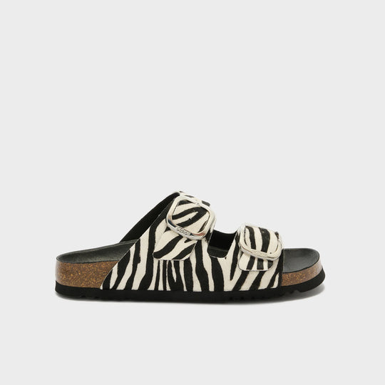Scholl Noelle Zebra Hvid Sandaler