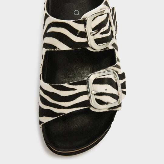 Scholl Noelle Zebra Hvid Sandaler